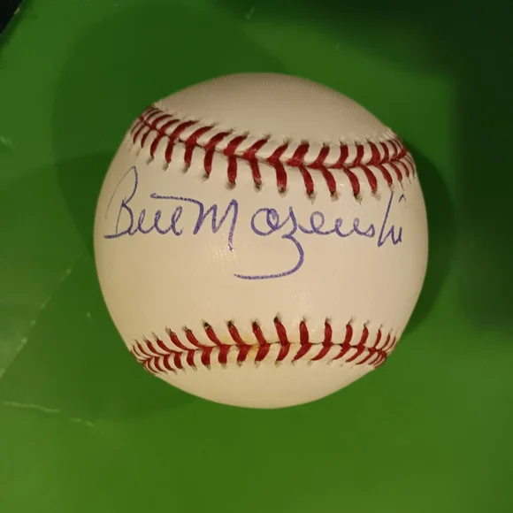 Bill Mazeroski Signed/Autographed Rawlings Major League Baseball HOFer NO LOA - Picture 2 of 5